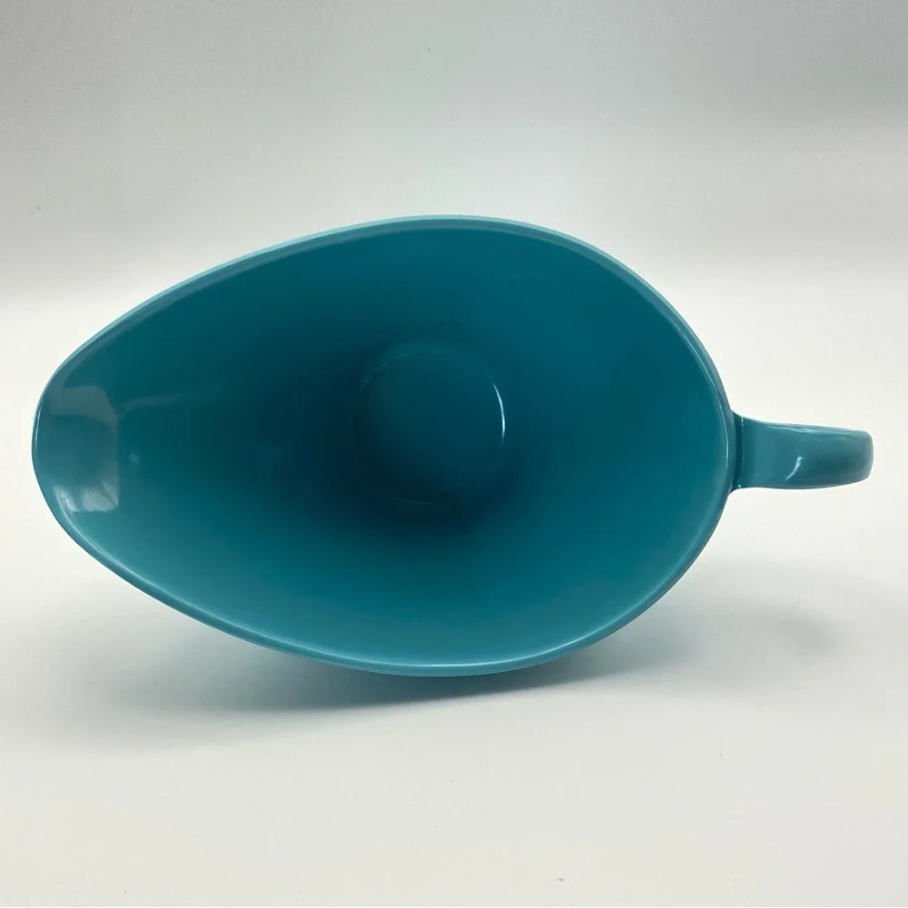 Vintage Boontonware 12 oz Creamer Aqua Blue Melamine 3521-01 Belle Line MCM EUC